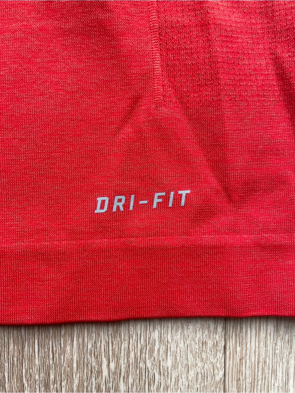 Nike DRI-FIT Running Red Long Sleeve Shirt